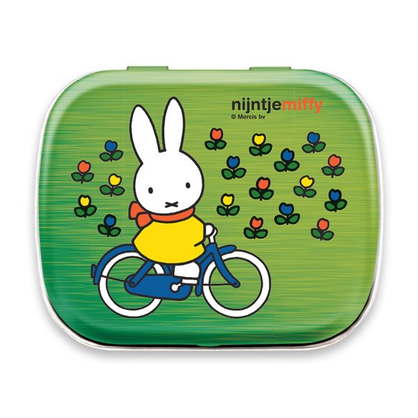 miffy miffy riding bike mint tin