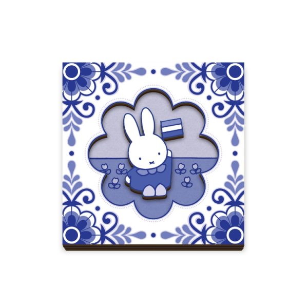 miffy miffy souvenir blue (wood) magnet