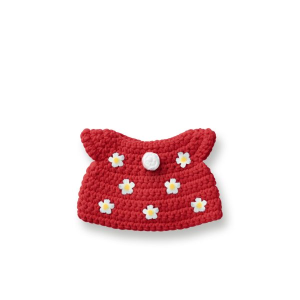 miffy red flower dress handmade