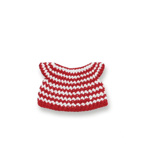 miffy red small striped dress handmade