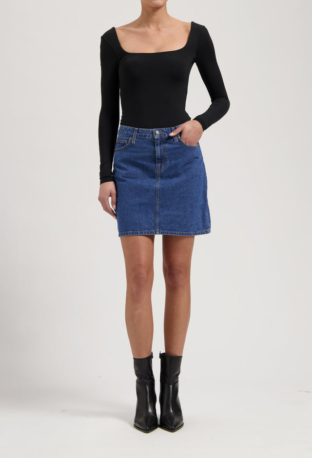 mugler Audry Mini Skirt - Medium Stone