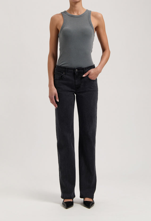 mugler Carry Mid Straight - Black Vintage