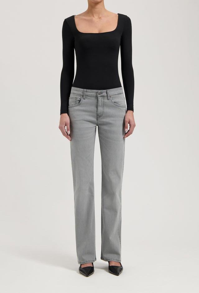 mugler Carry Mid Straight - Light Grey