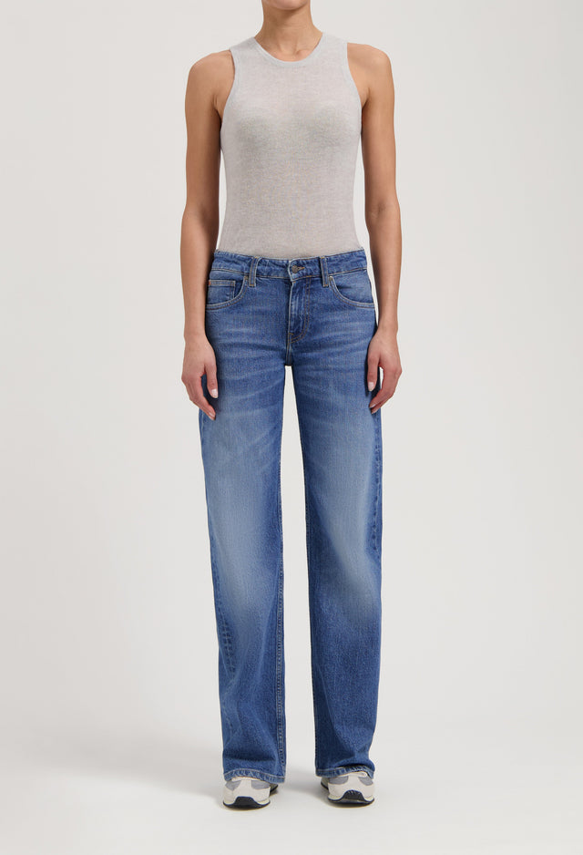 mugler Cleo Mid Loose - Old Stone