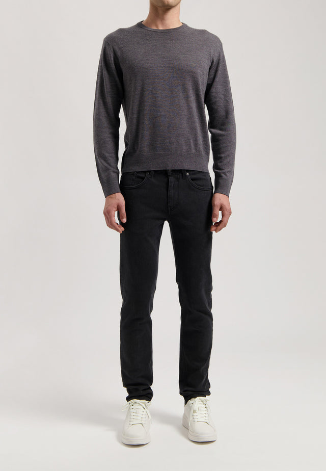 mugler Dunn Low Tapered - Stone Black