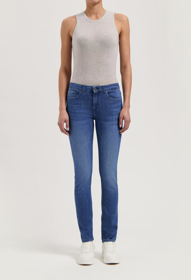 mugler Faye Low Slim - Authentic Indigo