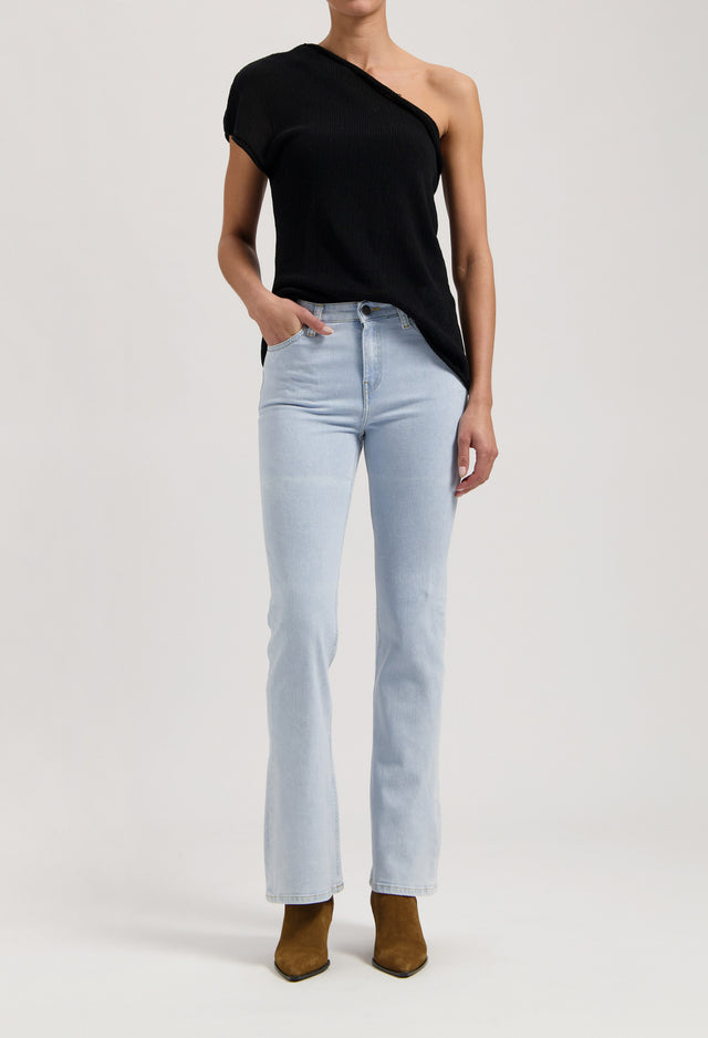 mugler Isy High Flared - Light Stone