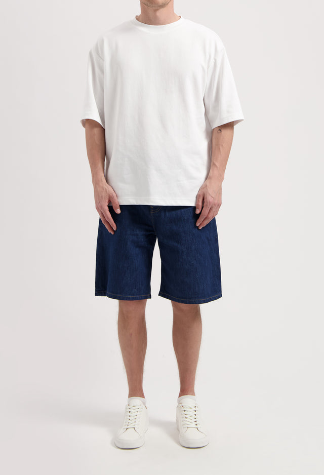 mugler James Denim Short - Stone Indigo