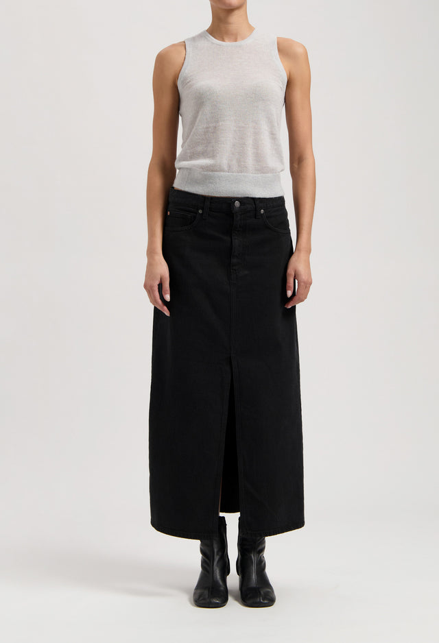 mugler Lena Long Skirt - Nero Nero