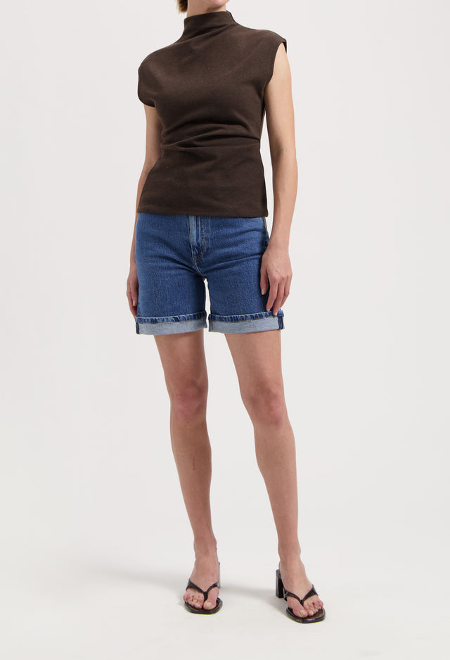 mugler Luna Mid Short - Stone Vintage