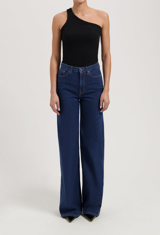 mugler Sara High Loose - Stone Indigo