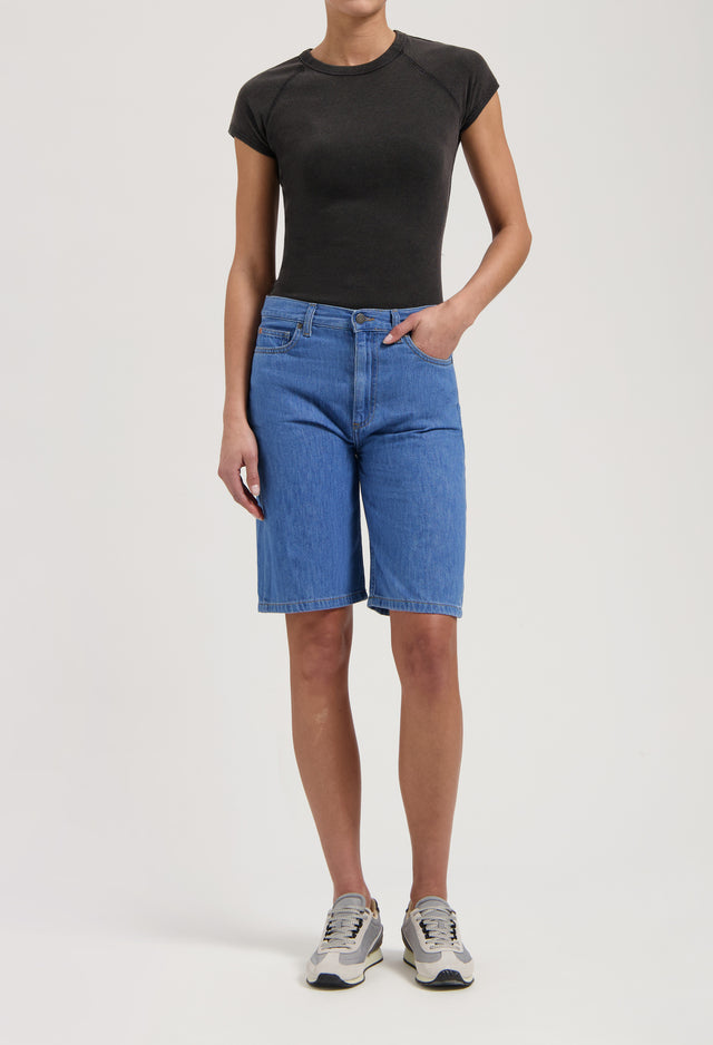 mugler Suzy Mid Short - Medium Stone