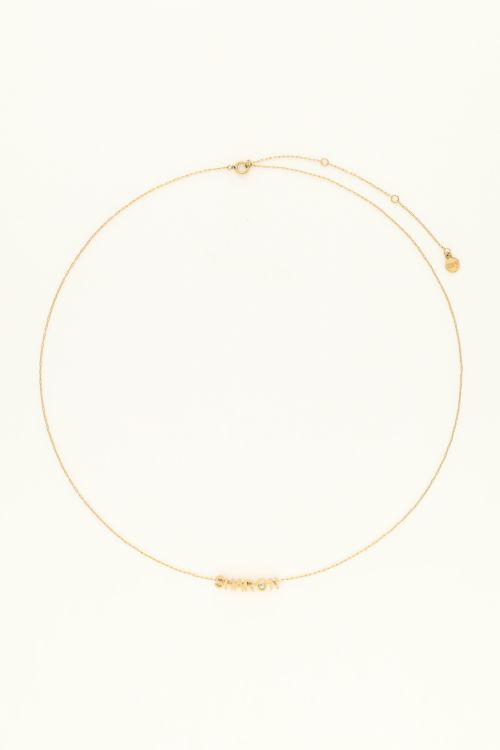 my jewellery Atelier korte ketting met initials