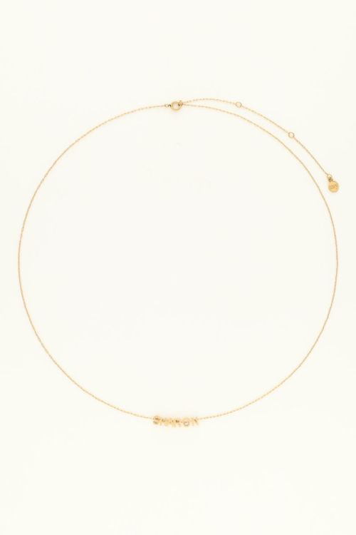 my jewellery Atelier lange ketting met initials