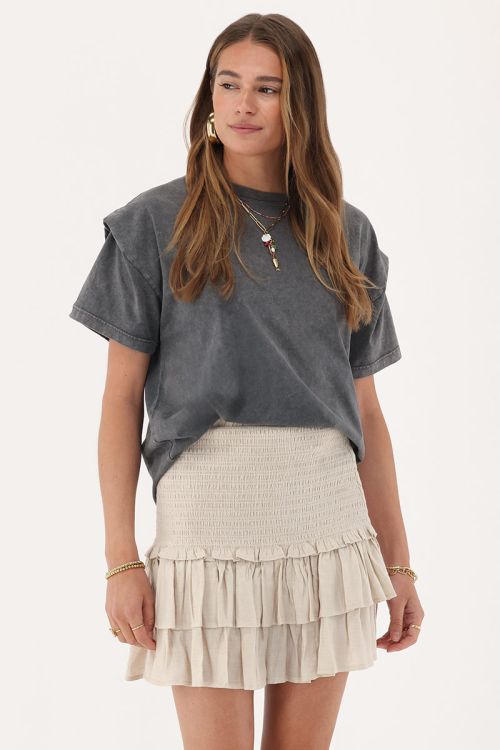 my jewellery Beige rok met smock