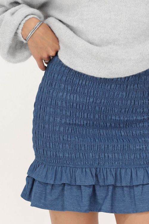 My Jewellery Blauwe Denim Rok Met Smock