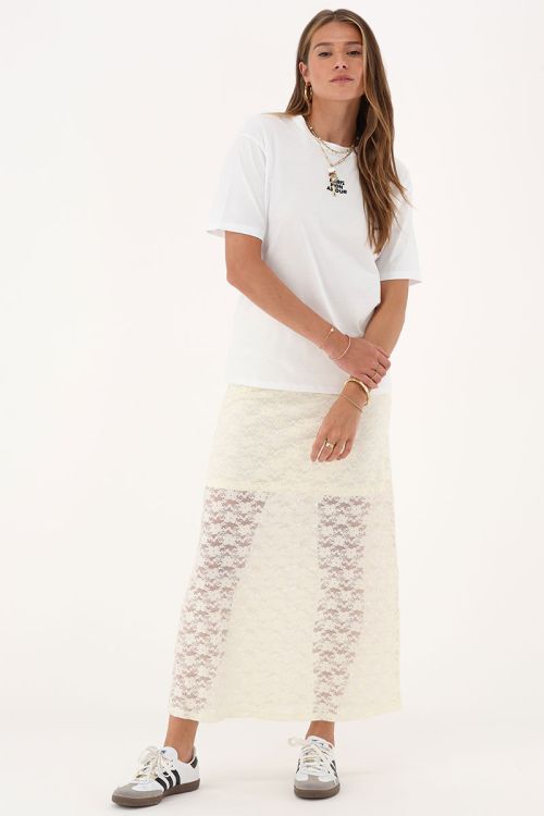 My Jewellery Crème Kanten Midi Rok