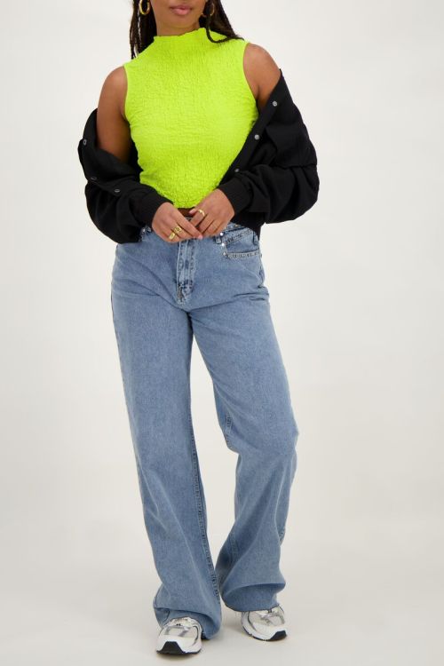 My Jewellery Limegroene Mouwloze Top Bubble