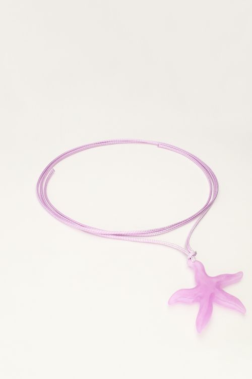 My Jewellery Ocean Lila Koord Ketting Met Zeester