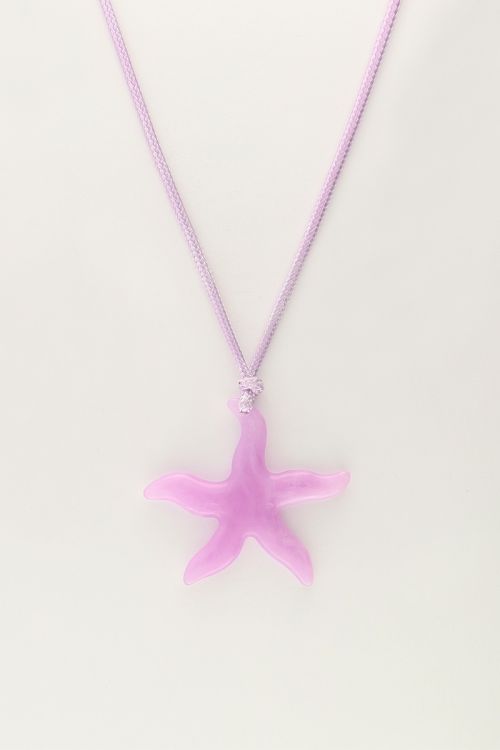 My Jewellery Ocean Lila Koord Ketting Met Zeester