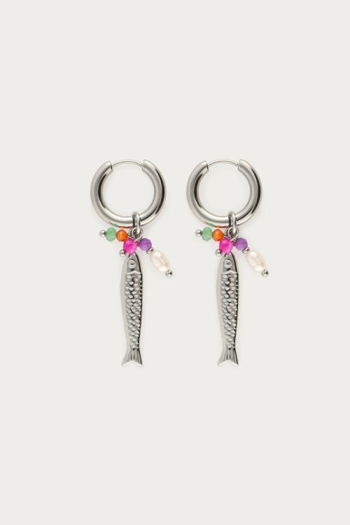 my jewellery Oorhangers met vis bedel