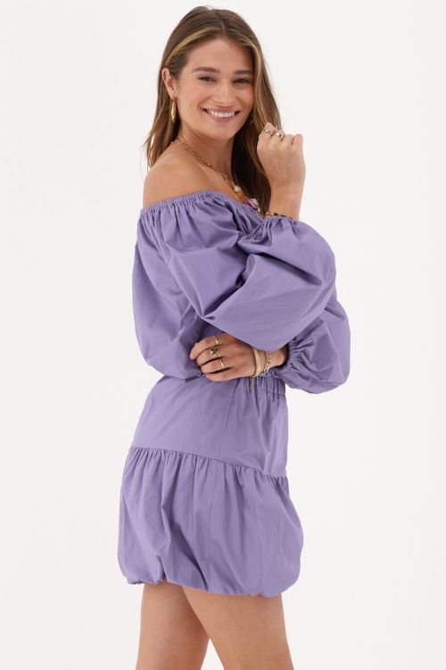 my jewellery Paarse ballon rok mini