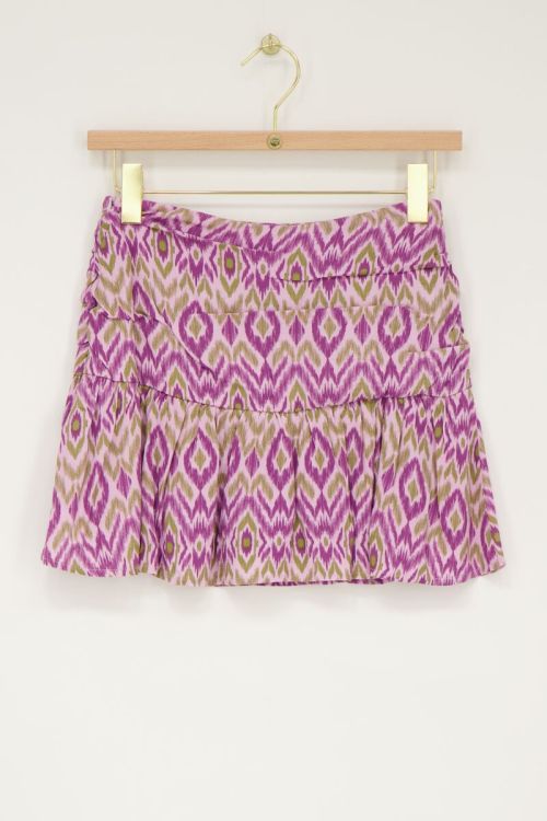 My Jewellery Paarse Skort Met Aztec Print