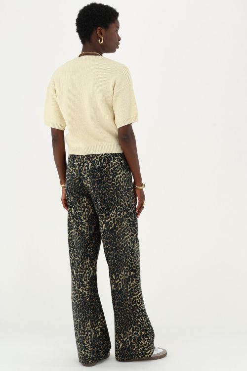 my jewellery Panterprint linnen look broek