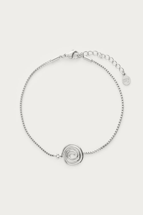 my jewellery Nomads armband met minimalistische swirl