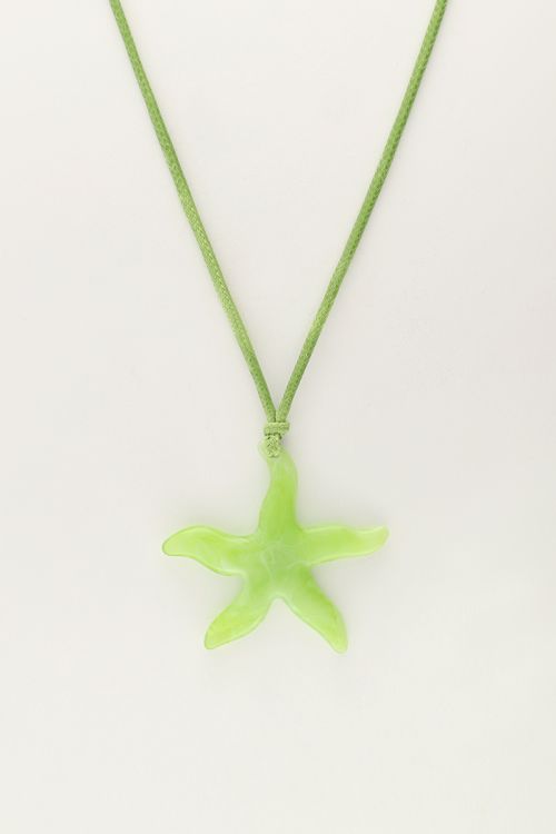 My Jewellery Ocean Groene Koord Ketting Met Zeester