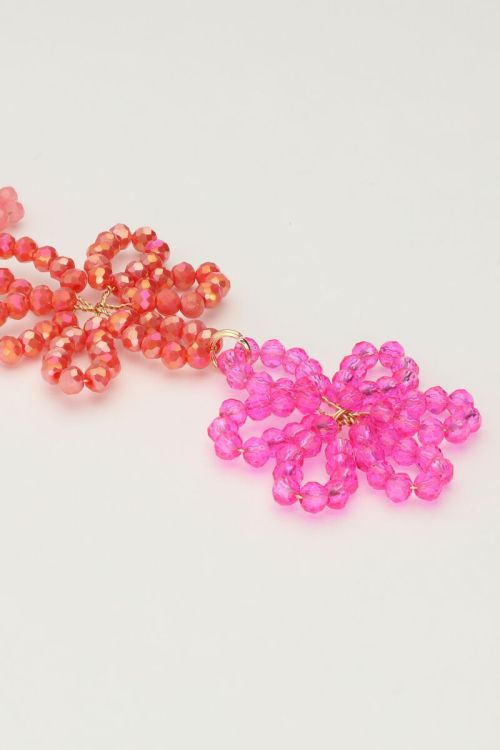 My Jewellery Statement Oorbellen Met 3 Roze Bloemen