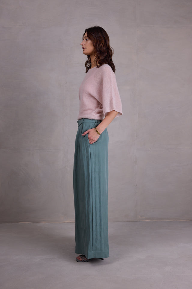 Nathalie Vleeschouwer Abeno Alpaca Top In Desert Sand