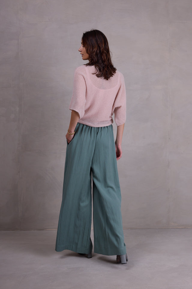 Nathalie Vleeschouwer Abeno Alpaca Top In Desert Sand