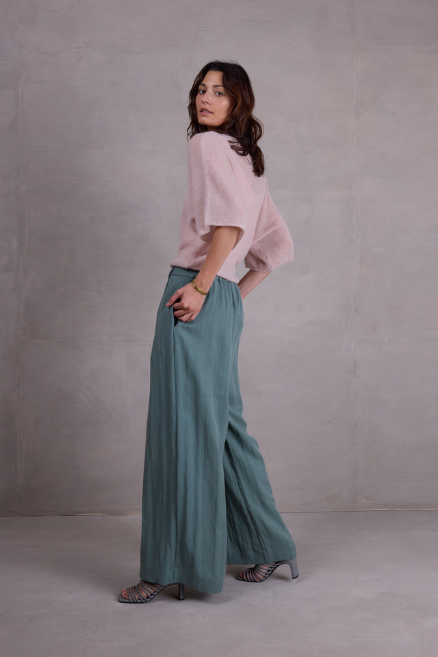 Nathalie Vleeschouwer Abeno Alpaca Top In Desert Sand