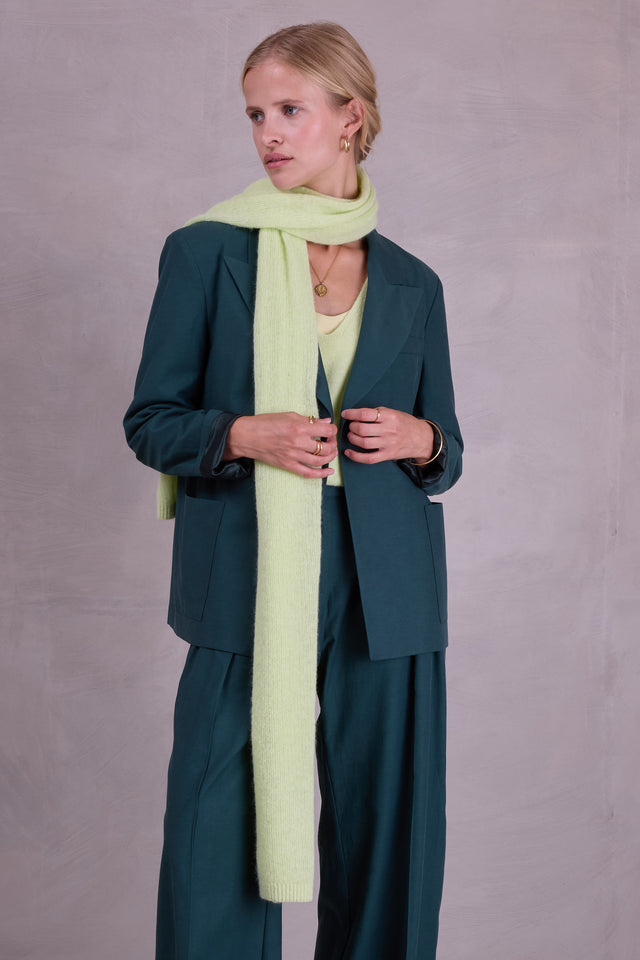 nathalie vleeschouwer Alfatar alpaca sjaal in daiquiri green