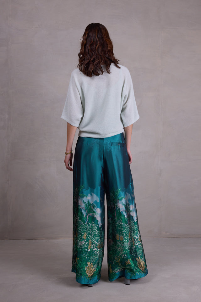 Nathalie Vleeschouwer Almelo Alpaca Top In Ice Blue