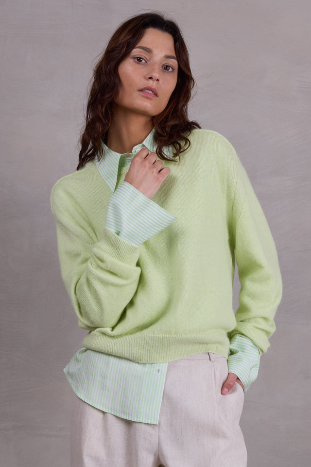 nathalie vleeschouwer August trui in daiquiri green