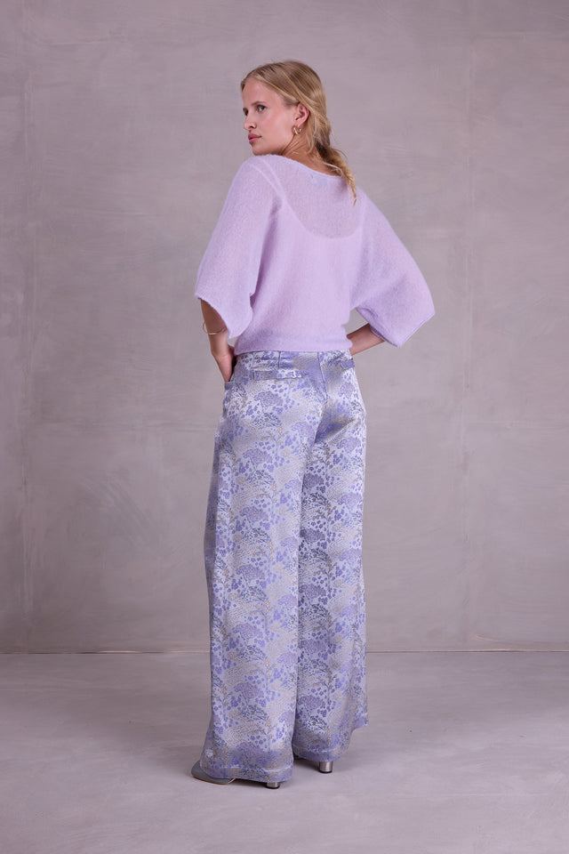 Nathalie Vleeschouwer Bolivar Broek In Mystical Blue Sakura