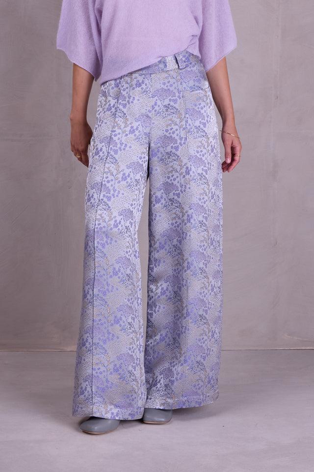 nathalie vleeschouwer Bolivar broek in mystical blue sakura