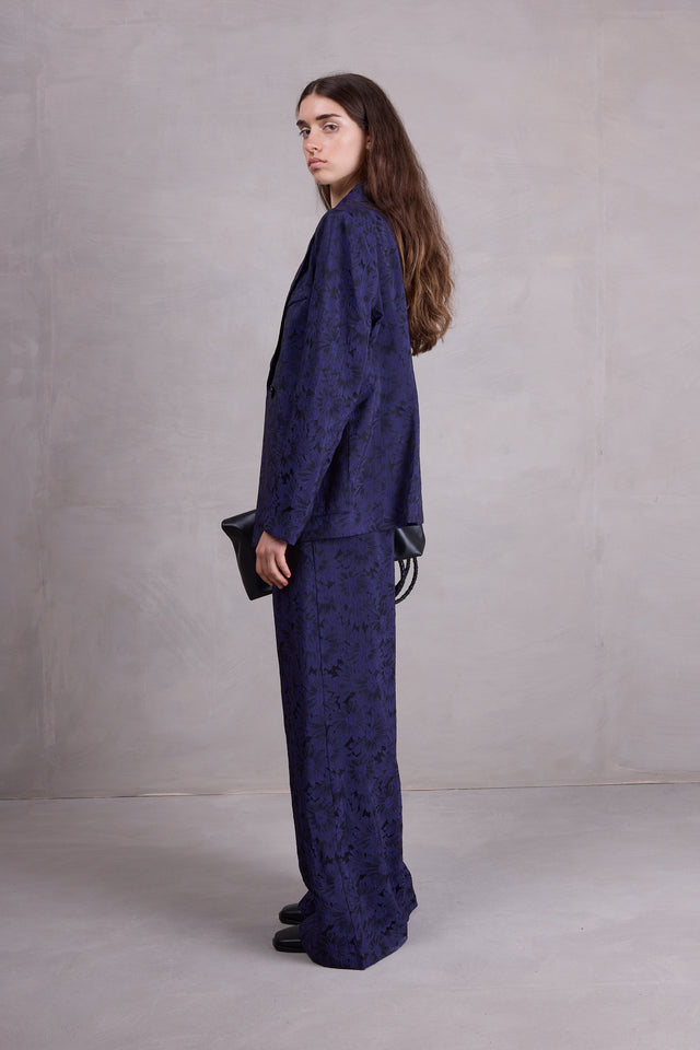 Nathalie Vleeschouwer Bolivar Broek In Night Blue Daisy