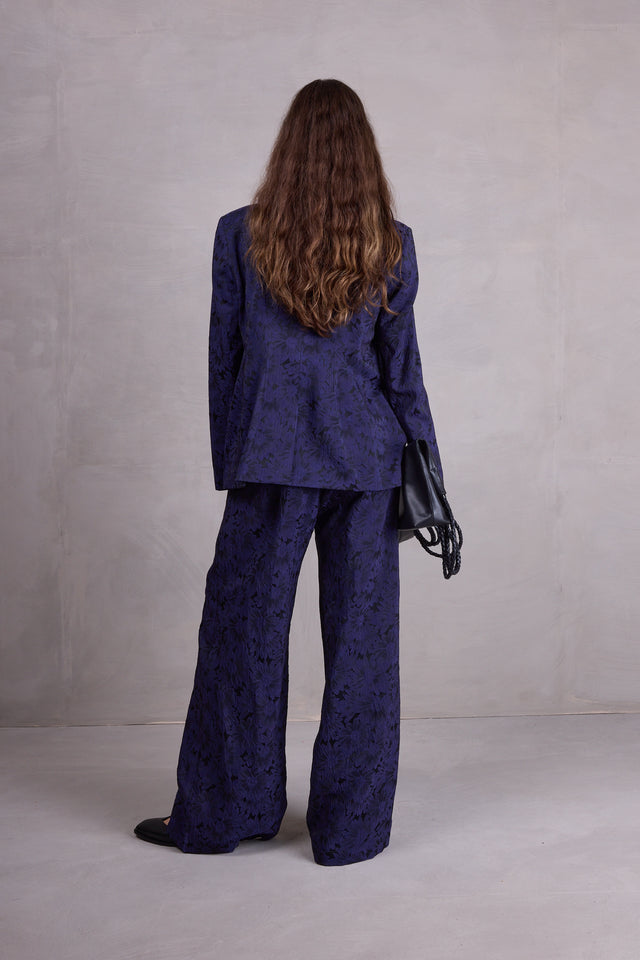 Nathalie Vleeschouwer Bolivar Broek In Night Blue Daisy