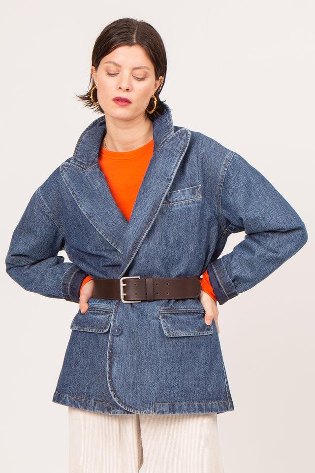 Nathalie Vleeschouwer Bruine Riem Met Dubbele Sluiting