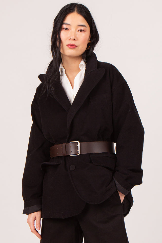 Nathalie Vleeschouwer Bruine Riem Met Dubbele Sluiting