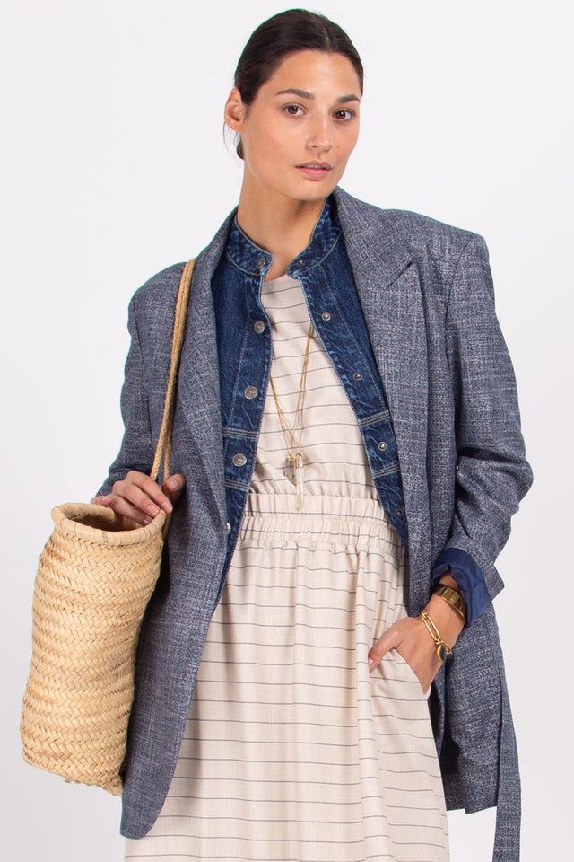 Nathalie Vleeschouwer Casper Blauw Gemêleerde Blazer