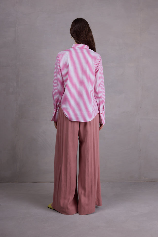 Nathalie Vleeschouwer Clinton Broek In Dusty Rose Tencel