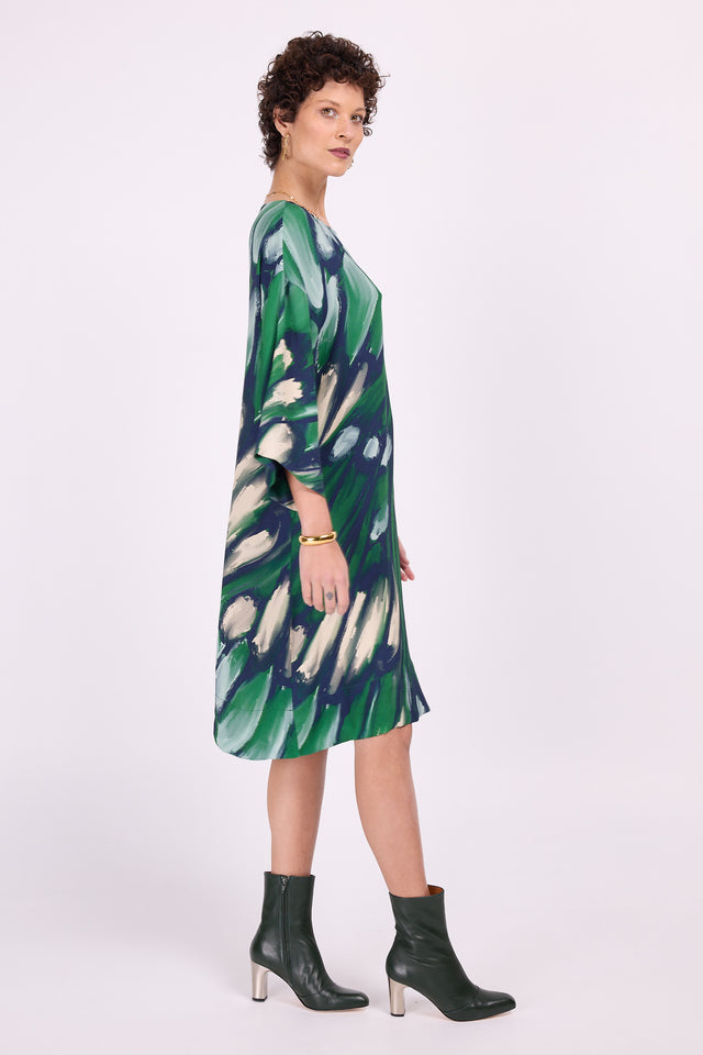 Nathalie Vleeschouwer Cyrille Jurk In Beetle Green Wings