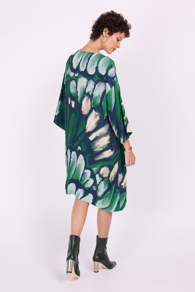 Nathalie Vleeschouwer Cyrille Jurk In Beetle Green Wings