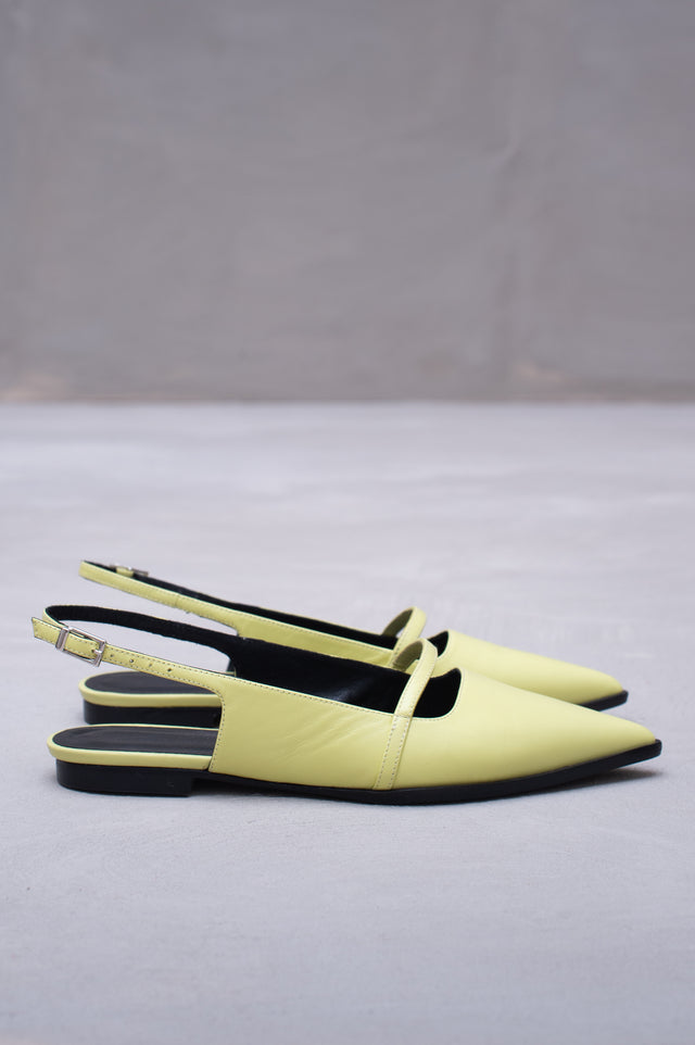 nathalie vleeschouwer Dallie slingback in lemon grass