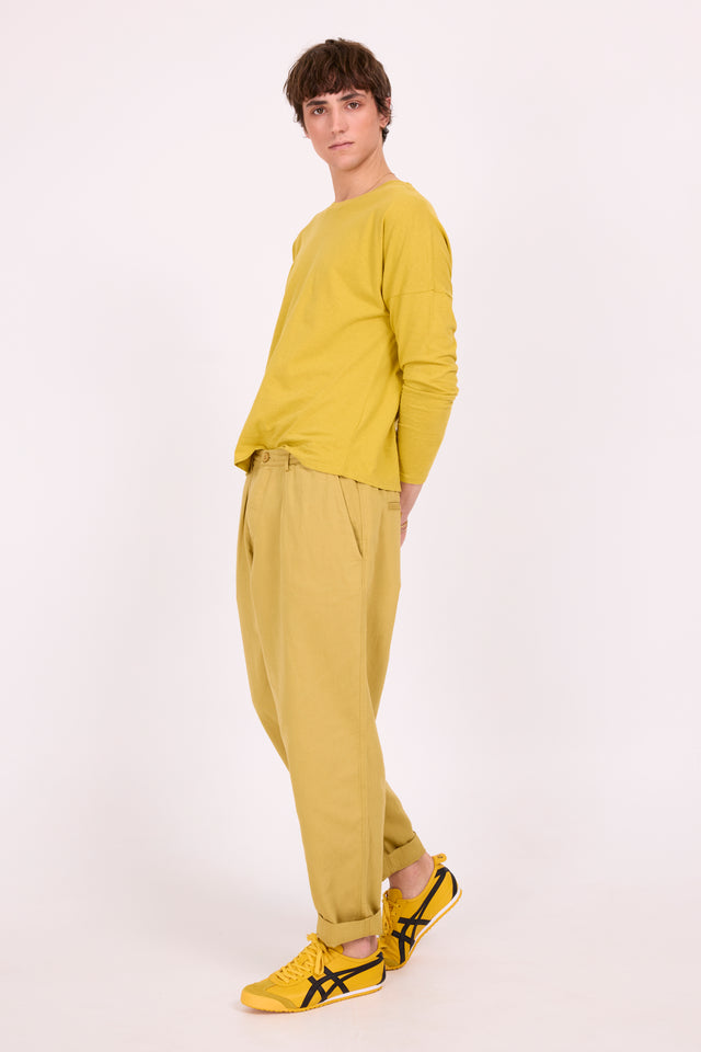 Nathalie Vleeschouwer Dan Olijfkleurige Barrel Broek