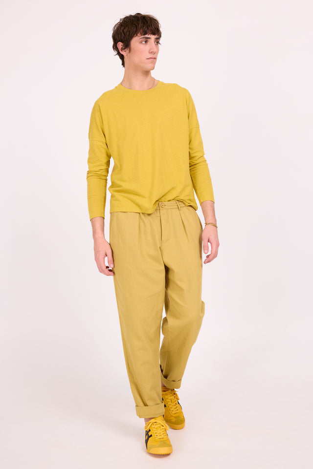 nathalie vleeschouwer Dan olijfkleurige barrel broek